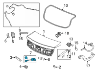 OEM Acura TLX SWITCH, TRUNK OPENER Diagram - 74810-TGV-A01
