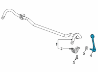 OEM Chevrolet Corvette Stabilizer Link Diagram - 84821500