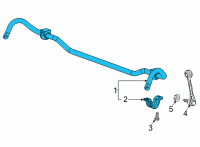 OEM 2022 Chevrolet Corvette Stabilizer Bar Diagram - 84808976