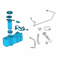 OEM 2010 GMC Savana 2500 Fuel Tank Diagram - 19300179