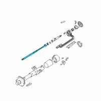 OEM 1995 Chevrolet Astro Steering Column-Lower Shaft Diagram - 26024520