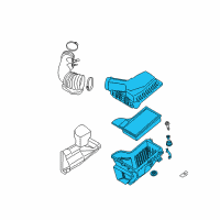 OEM Ford Mustang Air Cleaner Assembly Diagram - FR3Z-9600-F