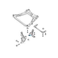 OEM 2014 Nissan Rogue Select Bolt Diagram - 54459-EN00D