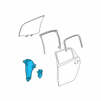 OEM 2006 Chevrolet Impala Window Regulator Diagram - 23336824