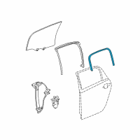 OEM 2007 Chevrolet Impala Inner Weatherstrip Diagram - 22971755