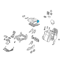 OEM 2015 Nissan 370Z Pad Front Seat Cushion Diagram - 87361-1EE2A