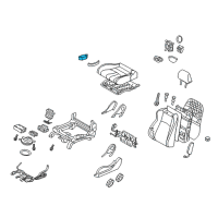 OEM Nissan Switch Assembly-Front Seat, LH Diagram - 87066-1EE2A