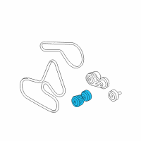 OEM 2005 Cadillac SRX Serpentine Tensioner Diagram - 12568172