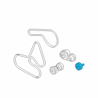 OEM Cadillac Serpentine Idler Pulley Diagram - 12604688