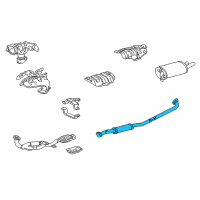 OEM 2003 Toyota Camry Center Pipe Diagram - 17420-0A060