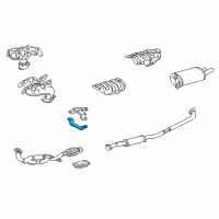 OEM 1997 Lexus ES300 Stay, Exhaust Pipe Support Diagram - 17568-20080