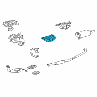 OEM 1997 Lexus ES300 Insulator, Front Floor Heat, NO.1 Diagram - 58152-33010