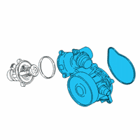 OEM 2017 BMW M760i xDrive Water Pump Diagram - 11-51-8-657-274