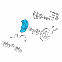 OEM 2013 Acura ILX Splash Guard, Front (16") Diagram - 45255-TR7-A00