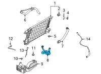 OEM 2021 Ford F-250 Super Duty Lower Hose Diagram - LC3Z-8286-A