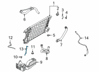 OEM 2021 Ford F-350 Super Duty Reservoir Hose Diagram - LC3Z-8N029-B