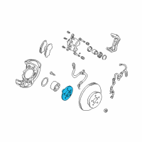 OEM 2001 Toyota RAV4 Hub Diagram - 43502-42020