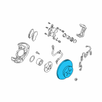 OEM 2001 Toyota RAV4 Rotor Diagram - 43512-42032