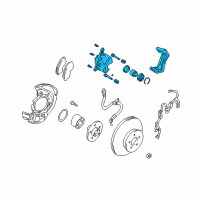 OEM 2001 Toyota RAV4 Caliper Assembly Diagram - 47730-42040