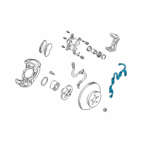 OEM 2001 Toyota RAV4 Front Speed Sensor Diagram - 89542-42040