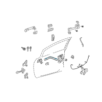 OEM 2013 Scion xD Lock Cable Diagram - 69710-52160