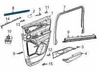 OEM Jeep Grand Cherokee L Door Belt Inner Diagram - 68458852AB