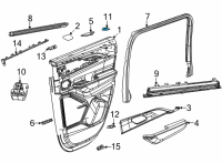 OEM Jeep Grand Cherokee L DOOR HANDLE Diagram - 68379612AB