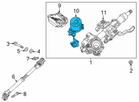 OEM Kia Niro EV Motor Assembly Diagram - 56330G3000