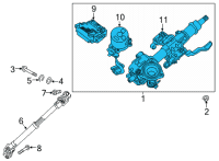 OEM 2021 Kia Niro EV Column Assy-Steering Diagram - 56310Q4000