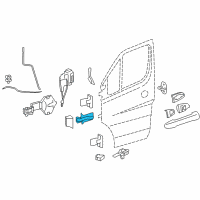 OEM 2009 Dodge Sprinter 3500 Door-Front Door Diagram - 68091638AA