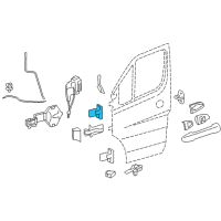 OEM 2008 Dodge Sprinter 3500 Door Hinge Diagram - 68009954AA