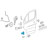 OEM 2007 Dodge Sprinter 2500 Door Hinge Diagram - 68010074AA