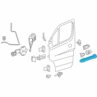 OEM 2007 Dodge Sprinter 3500 Handle-Front Door Diagram - 68010005AA