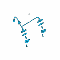 OEM Nissan Pathfinder Lamp Assembly-Licence Diagram - 26510-2W100