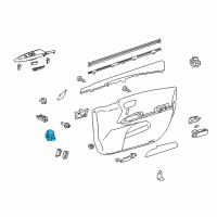 OEM 2015 Toyota Avalon Mirror Switch Diagram - 84872-07020