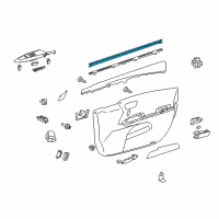 OEM Toyota Avalon Belt Weatherstrip Diagram - 68171-07011