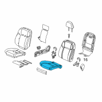 OEM 2017 Acura RLX Pad, Right Front Seat Cushion Diagram - 81137-TY2-A01