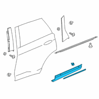 OEM 2022 Lincoln Nautilus Lower Molding Diagram - FA1Z-5825556-BA