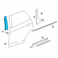 OEM 2017 Lincoln MKX Applique Diagram - FA1Z-58255A34-AG