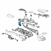 OEM 2021 Chevrolet Camaro Lamp Asm-Front Floor Console Light Conductor Diagram - 84013236