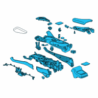 OEM 2021 Chevrolet Camaro ARMREST-F/FLR CNSL OTR *JET BLACK Diagram - 84092692