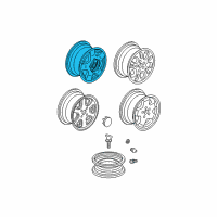 OEM 2003 Acura MDX Disk, Aluminum Wheel (17X6 1/2Jj) (Hitachi) Diagram - 42700-S3V-A31