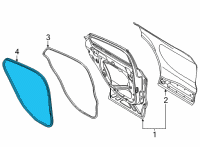 OEM 2022 Ford Mustang Mach-E WEATHERSTRIP ASY - DOOR OPENIN Diagram - LJ8Z-58253A10-A
