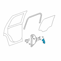 OEM 2009 Chevrolet Silverado 3500 HD Window Motor Diagram - 15844876