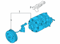 OEM Ford Maverick COMPRESSOR ASY Diagram - LX6Z-19703-U