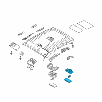 OEM 2007 Kia Rio Lamp Assembly-Room Diagram - 928501G000LX