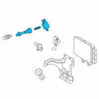 OEM 2020 Infiniti QX80 Ignition Coil Assembly Diagram - 22448-1LA0B