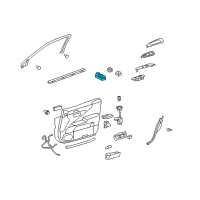 OEM 2012 Lexus LS460 Master Switch Assembly Diagram - 84040-50120