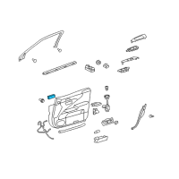 OEM 2009 Lexus LS600h Switch, Seat Memory Diagram - 84927-50090