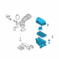 OEM Kia Forte Koup Air Cleaner Assembly Diagram - 28110A2550